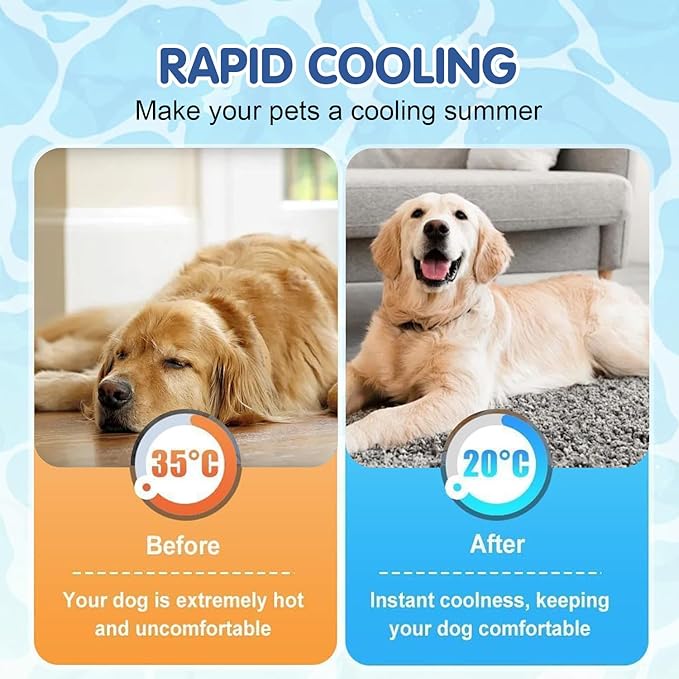 Kittra Dog Cooling Mat,Washable Portable Coolings Pad for Pet Dogs & Cats Sleeping Mat for Indoor & Outdoor Use, Keep Cooling for Pets(Dark Gray,27.6" L x 21.7" W)