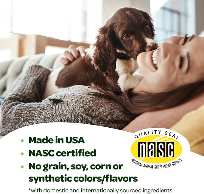 Probiotic Chews for Dogs Gut Health | Tasty Pre and Probiotics for Dogs Digestive Health with Pumpkin Dog Probiotics and Digestive Enzymes | NASC Certified & Made in The USA | 60 Chews
