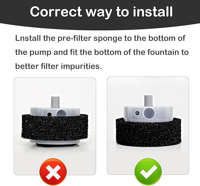 Cat Water Fountain Pump, Pet Water Fountain Replacement Pump SMA-800 Submersible Motor for Stainless Steel Indoor Cat Fountain Pump Replacement(Bottom Pumping)