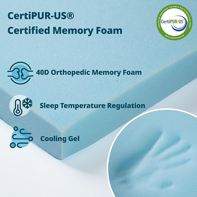 Dog Crate Pad - Dog Bed Large Sized Dogs with Removable Washable Cover and Waterproof Lining - Memory Foam Pet Bed for Crate - Reversible Kennel Mat (Cool & Warm), 36-inch, Grey