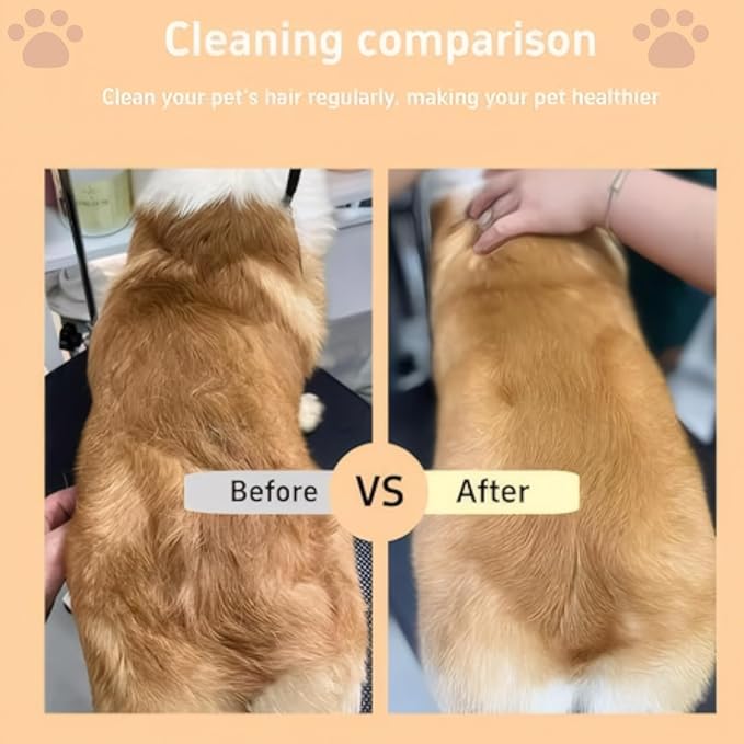 Cat steam brush USB-Powered Pet Steam Brush for Dogs & Cats | Instant Fog Deshedding Tool, Reduces Shedding & Flyaway Hair | Gentle Grooming Brush for Dog & Cat Hair Loss Control (Orange)