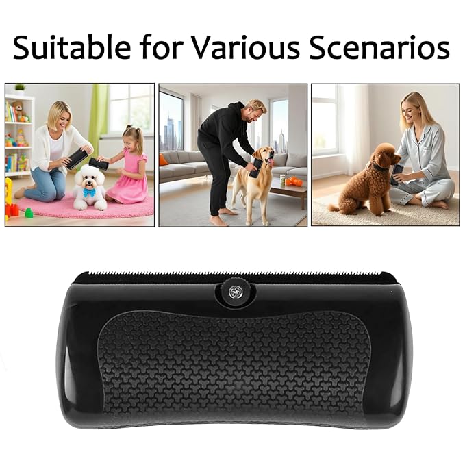 Deshedding Pet Brush, Grooming Brush for Dogs, Rabbits, Cats, Horses, Easy Long Hair Removal for Dogs, Pet Hair Remover Comb