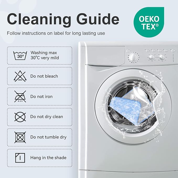 MH MYLUNE HOME Dog Cooling Mat 59" x 40" Arc-Chill Cool Fiber & Endothermic Color Changing Double-Sided Cooling & Warm Dog Mat, Foldable Washable Summer Pet Blanket