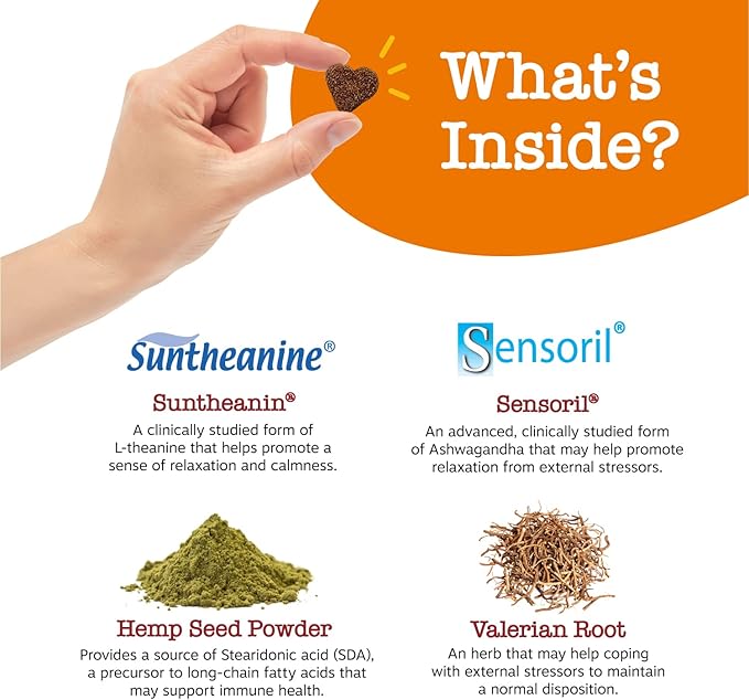 Zesty Paws Calming Chews for Dogs - for Everyday Stress, Relaxation, Composure, and Separation