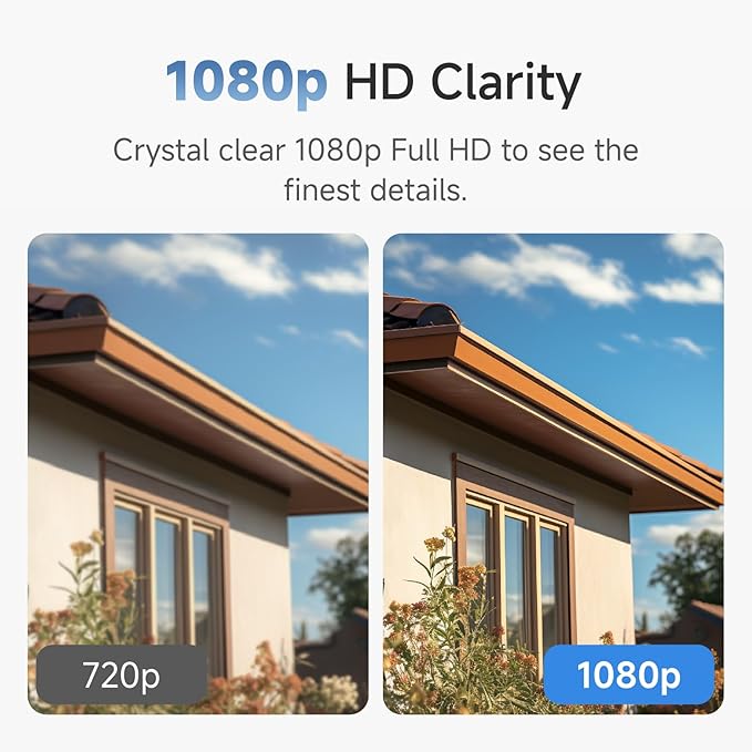 Noorio B200 2-Cam Kit with Hub, Wireless Security Camera System for Home, Indoor/Outdoor 1080p Cameras, Battery Powered, Motion Activated, Color Night Vision, Compatible with Alexa