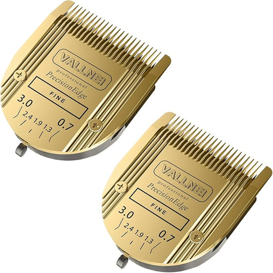 Detachable Adjustable Pet Dog Grooming Clipper 5-in-1 Blade Compatible with WAHL Professional Animal Blade Arco, Bravura, Chromado, Creativa, Figura, and Motion Pet, Dog, and Horse Clippers Golden