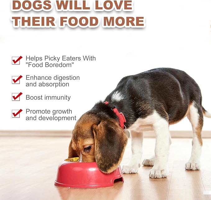 Freeze-Dried Dog Food Topper - Natural High Protein Mix with Fruits, Vegetables & Egg Yolk Powder for Picky Eaters (8 oz)