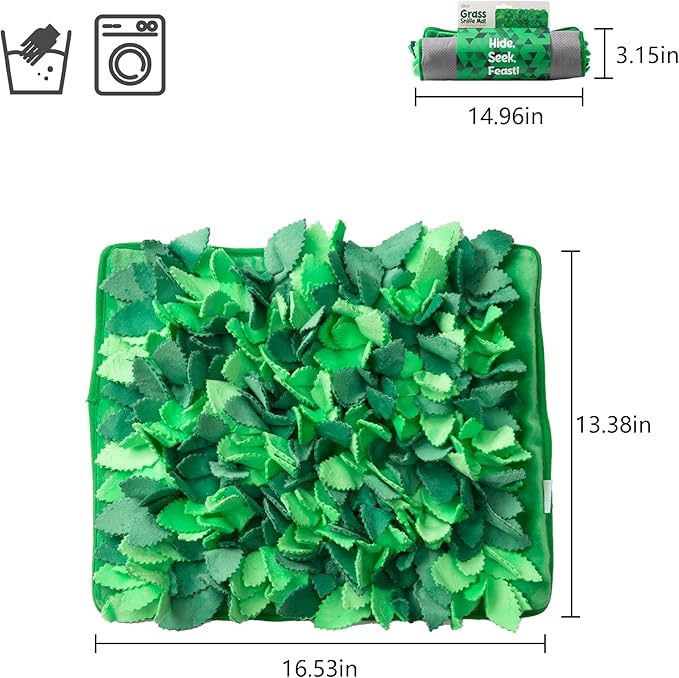 Snuffle Mat & Slow Feeder for Dogs - Interactive Dog Puzzle Toys for Smell Training