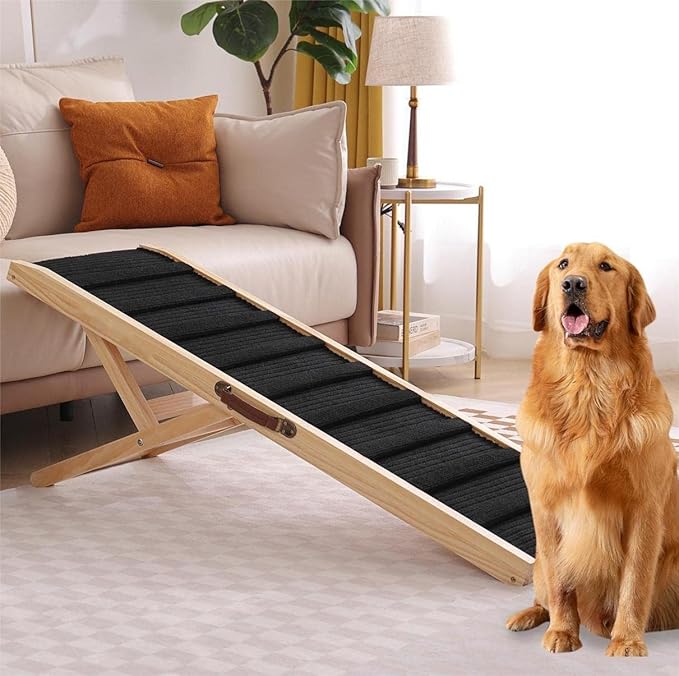 Large Dog Pet Ramp Stairs for Bed Car Truck Couch SUV,Dog Pet Ramp for Small Large Dogs Pets to Get on High Bed Truck Couch Sofa