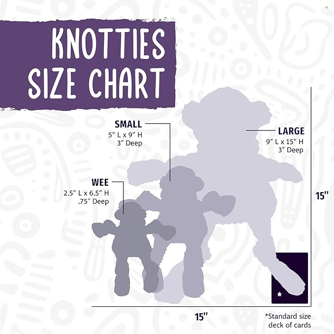 HuggleHounds Knottie Plush Dog Toy - Dog Stuffed Animal Toy, Puppy Toys, Squeaky Dog Toy for Small, Medium & Large Dogs, Durable Plush to Keep Them Busy - Manny Moose, Small