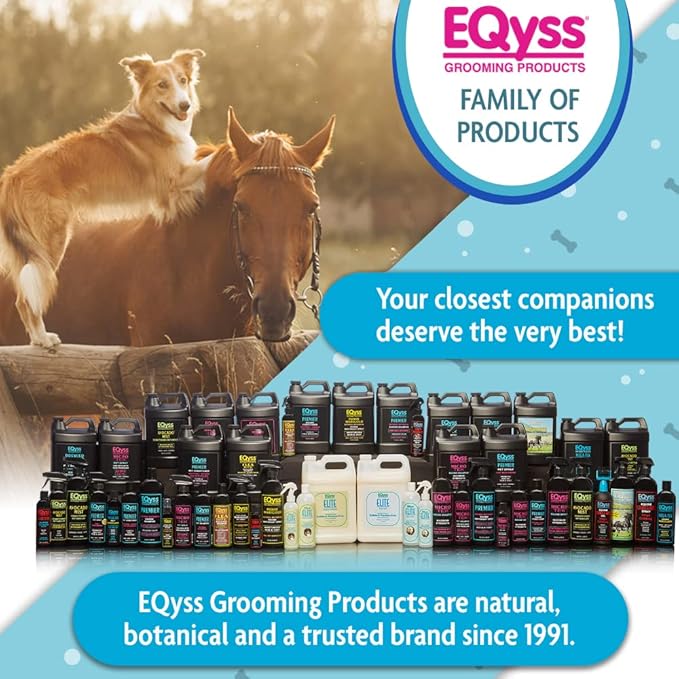 EQyss Premier Pet Conditioner - Moisturizes, Softens, & Conditions Dry Coat & Hair, Detangles & Adds Shine - for all Dogs, Cats, Puppies (128 oz)