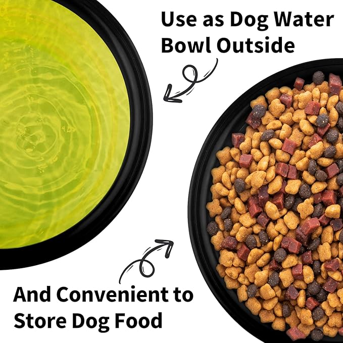 Collapsible Dog Bowl, Lightweight and Portable, Ideal for Outdoor, Hiking, Camping, and Walking Your Dog