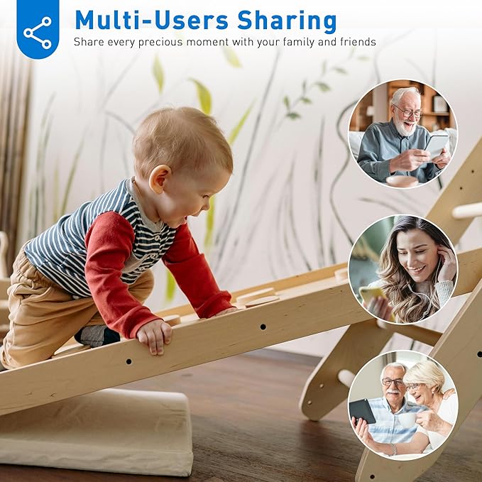 2K Home Security Camera, Indoor Camera for Dog/Pet/Elder/Baby Monitor, Smart Phone App Siren, 2-Way Audio, Advanced Motion Detection Night Vision, 4pcs,SD/Cloud Storage, Alexa Compatible