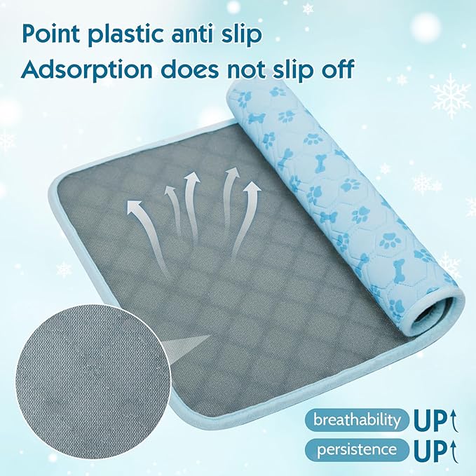 Dog Cooling Mat, Pet Cooling Mat for Dogs and Cats, Portable Summer Dog Cool Pad,Cool Bed for Pets, Premium Pet Cool Blanket for Summer