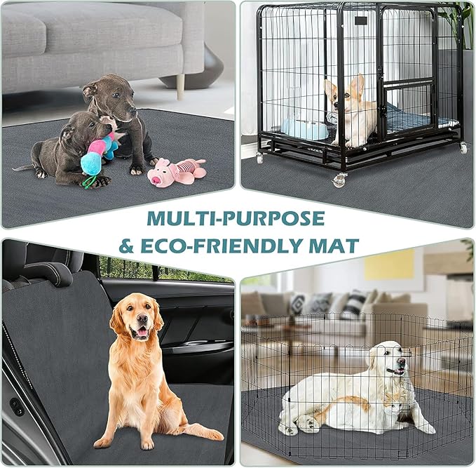 INVENHO Washable Pee Pads for Dogs 65"x48" Reusable Dog Pads Large Upgrade Non-Slip Dog Pee Pads Heavy Absorbency Puppy Pee Pads Quick Dry Whelping Pads/Waterproof Puppy Training Pad