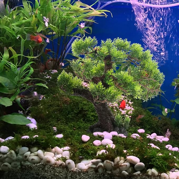 Landscaping Tree Resin Tree for Decor Resin Ornament Fish Tank Decor Craft for Fish Tank Aquarium Plant Fake Bonsai Simulation Plant Garden Decor