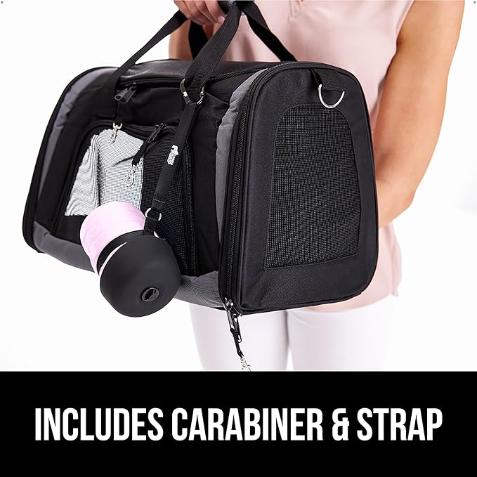 GORILLA GRIP Dog Water Bottle, Portable Water Bowl Dispenser for Dogs, 16 oz Leak Proof Pet Travel Squeeze Bottles, Food Grade Silicone, to Go Puppy Essentials, Hiking Camping Trip Accessories, Pink