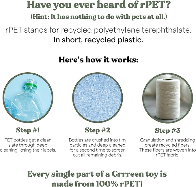 Ocean Collection Dog Toys | Medium Sized Destiny The Dolphin | Cute, Durable, & Sustainable Plush Chew Toys for Dogs 25 to 50 lbs | Eco Friendly & 100% Recycled Materials