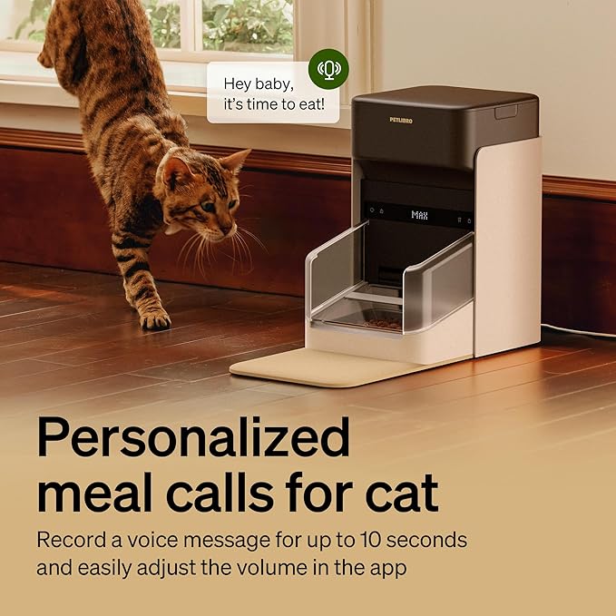 PETLIBRO RFID Automatic Cat Feeder for 2 Cats, Collar Tag Activated Personal Meal, 5G&2.4G Wi-Fi Programmable Food Dispenser for Multiple Cats with Different Diets