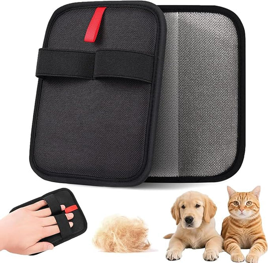 1 Pcs Pet Hair Removal Glove, Electrostatic & Reusable Cat Dog Hair Remover for Couch, Furniture, Carpet, Car Seat | 2025 Upgraded Grooming Gloves & Fur Removal Tool