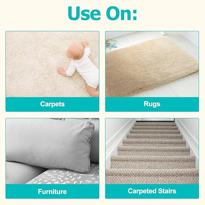 Carpet Rake for Pet Hair Removal - Reusable Pet Hair Remover for Carpet Long Handle, Advanced Dog Hair Broom, Cat Fur Brush, Lint Remover Scraper for Carpets, Rugs, Mats, Couch, Furniture