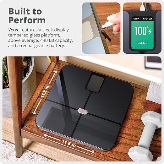 Greater Goods Smart Scale – Track Your Weight Loss Journey with Verified Accuracy & Smart Goal-Based Monitoring | Wi-Fi & Bluetooth Sync