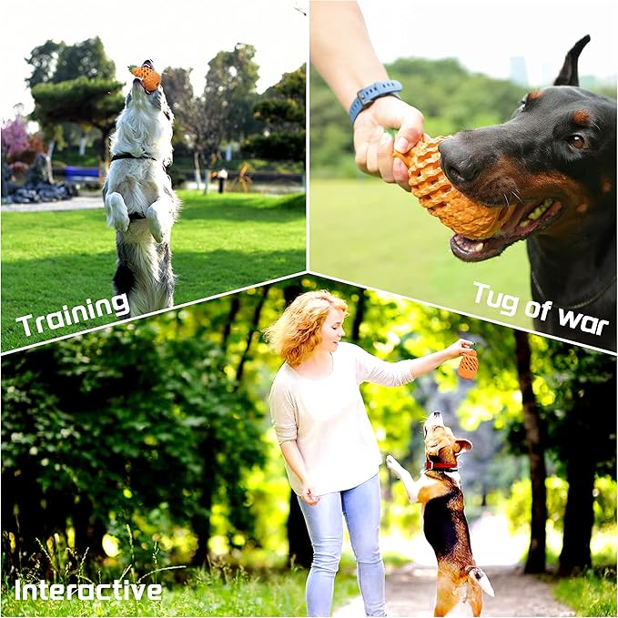 Pineapple Dog Chew Toys - Indestructible for Large Aggressive Chewers