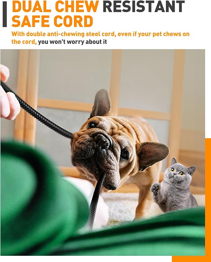 Large Pet Heating Pad Temperature AdjustmentAnti-bite Puppy with Timer Cat Dog Heating Pad Indoor Waterproof Pet Warming Pad Electric Heated Bed Mat Dog