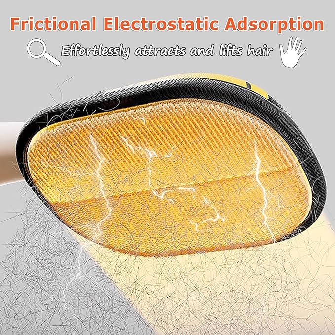 2025 Upgraded Pet Hair Remover Glove for Cats & Dogs, 3 PCS Electrostatic Gloves Pet Hair Removal, Reusable Pet Hair Removal Glove, Efficient Pet Grooming Gloves