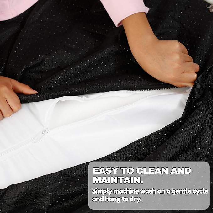 IHAPPYDOG Luxury Faux Fur Orthopedic Dog Bed, Memory Foam Dog Bed for Small, Medium, Large and XL Pets, Fluffy Pet Bed with Waterproof and Washable Cover (Grey, 50"x30")