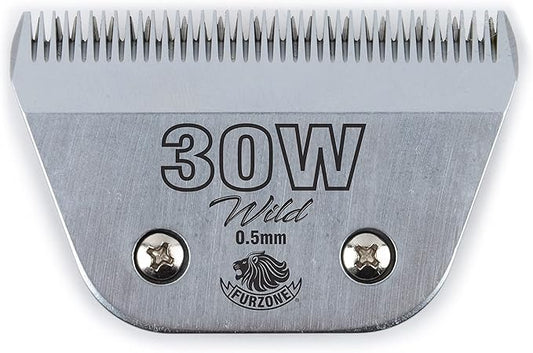 Detachable Blade - Size 30W Wide Blade 1/50", Made of Extra Durable Japanese Steel, Compatible with Most Andis, Oster, Wahl A5 Clippers