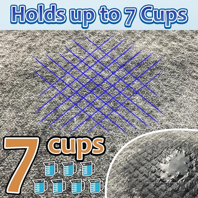 Charcoal Puppy Pads Extra Large, Activated Charcoal Dog Pee Pads, X-Large Odorless Potty Pads for Dogs 28"x34", 40 Count XL Disposable Puppy Pads Pet Training Pads for Housebreaking