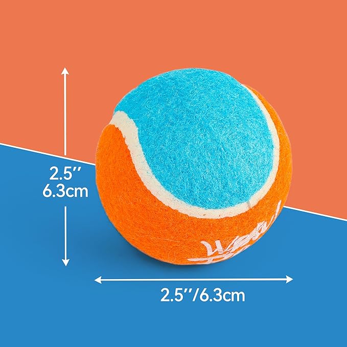 AFP 25“ Dog Ball Launcher, Balls Thrower with Non-Slip Handle, Foldable and Lightweight Dog Fetch Toy, Includes 5 Medium Tennis Ball (2.5'')