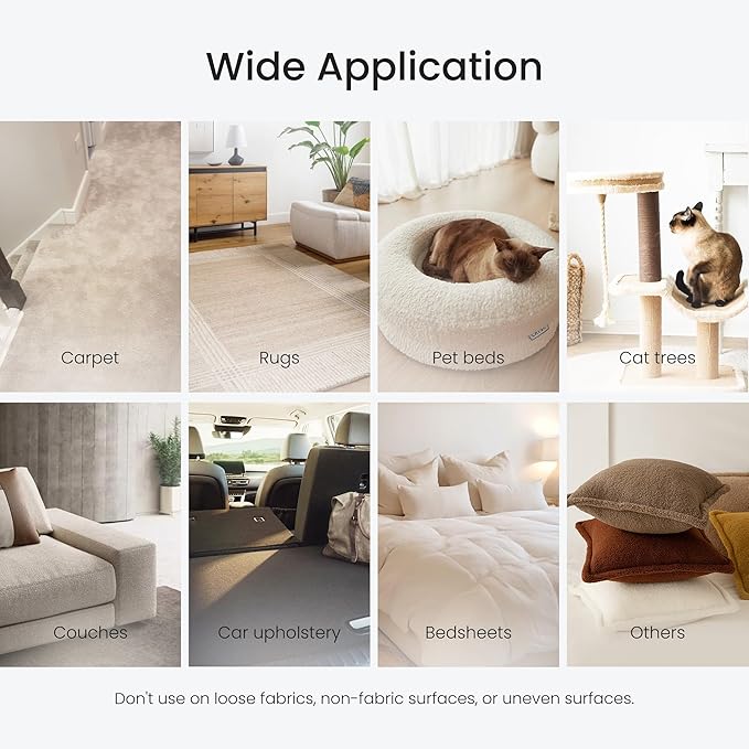 Layer Brush Pet Hair Removal Tool for Raking up Embedded Hair and Debris, Reusable Fabric-Friendly Cat and Dog Hair Remover for Couch, Car, Rug, Cat Tree and Others