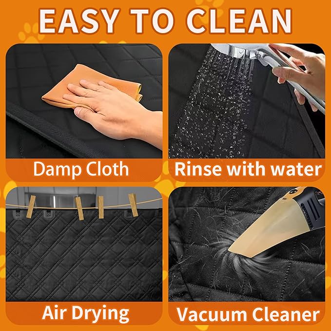 Dog Car Seat Cover Waterproof & Nonslip | Pet Seat Protector for Cars,SUVs,Trucks.