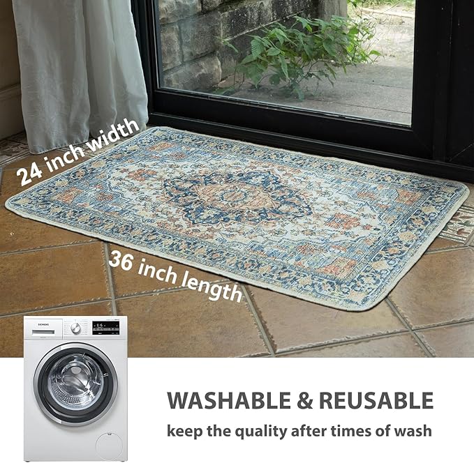 nunubaby Washable Pee Pads for Dogs, Stylish, Non-Slip and Leak-Proof Pee Pads. Reusable Potty Pads for Dogs for Crates and Floors.(Beige/Multi, 24" x36" )