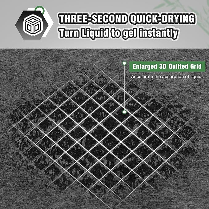 IMMCUTE Dog Pee Pads Extra Large 30"X36", 30 Count, Charcoal Puppy Pads, Absorbent Pads & Fast Drying Potty Pads for Dogs with Adhesive Strip, Disposable Pee Pads , Idea for Pet Training, Jumbo Size