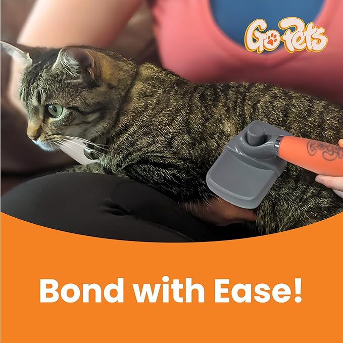 GoPets Pet Grooming Kit Bundle With 2 Sided Dematting Comb and Deshedding Rake + Professional Self-Cleaning Slicker Brush for Dogs and Cats