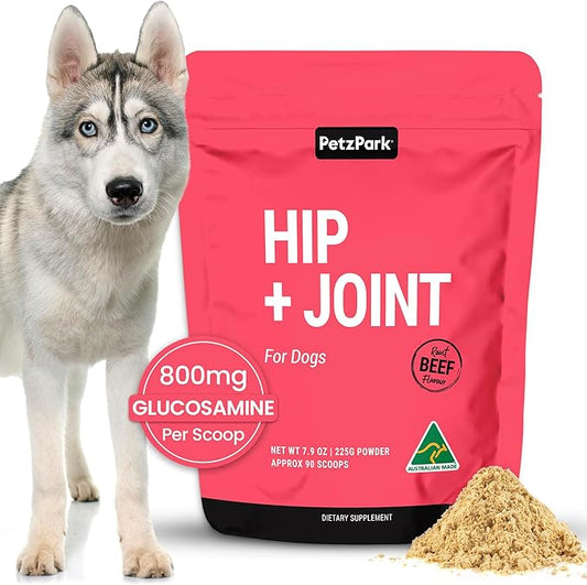 Glucosamine for Dogs - Hip & Joint Support Powder with Chondroitin & MSM - Arthritis Pain Relief, Hip Dysplasia Treatment - 800mg Glucosamine - 90 Scoops