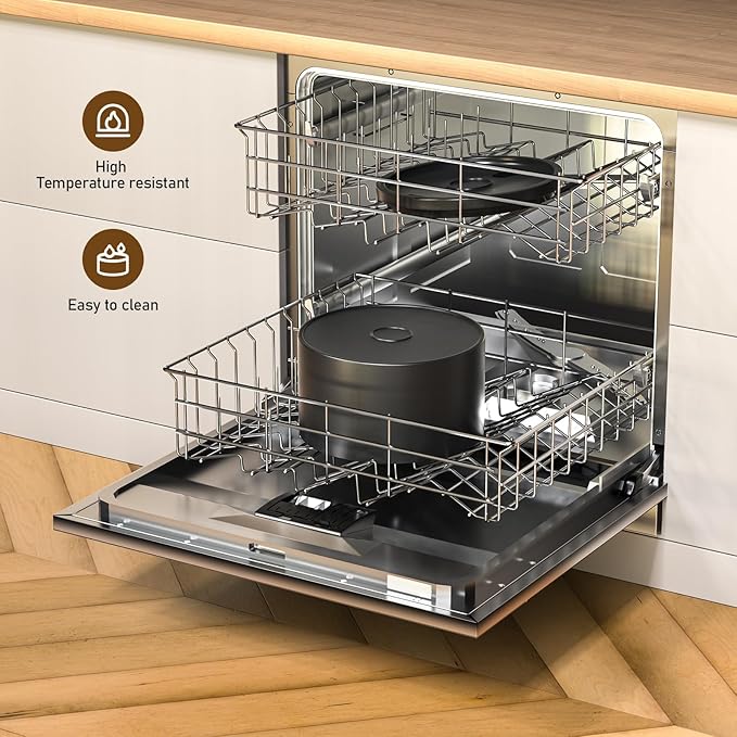 DOOOB Ceramic Cat Water Fountain, 2.1L/71oz Ceramic Cat Fountain, Automatic Ceramic Water Fountain for Cats, Pet Water Fountain with Ultra-Quiet Pump and 3 Filters & 3 Sponges (Black)