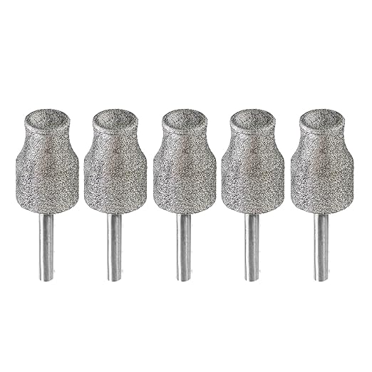 Diamond Rotary Pet Nail Grinder Replacement Heads Dog Nail Grinder Bit-BGTEC 5PCS 1/8" Diamond Replaceable Tip for Pet Claw Grooming(A)