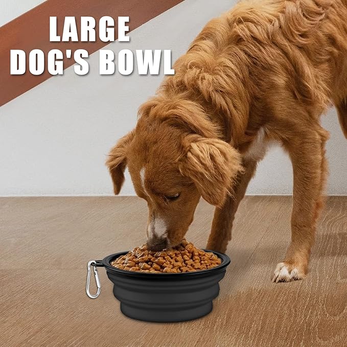 Collapsible Dog Bowl, Lightweight and Portable, Ideal for Outdoor, Hiking, Camping, and Walking Your Dog