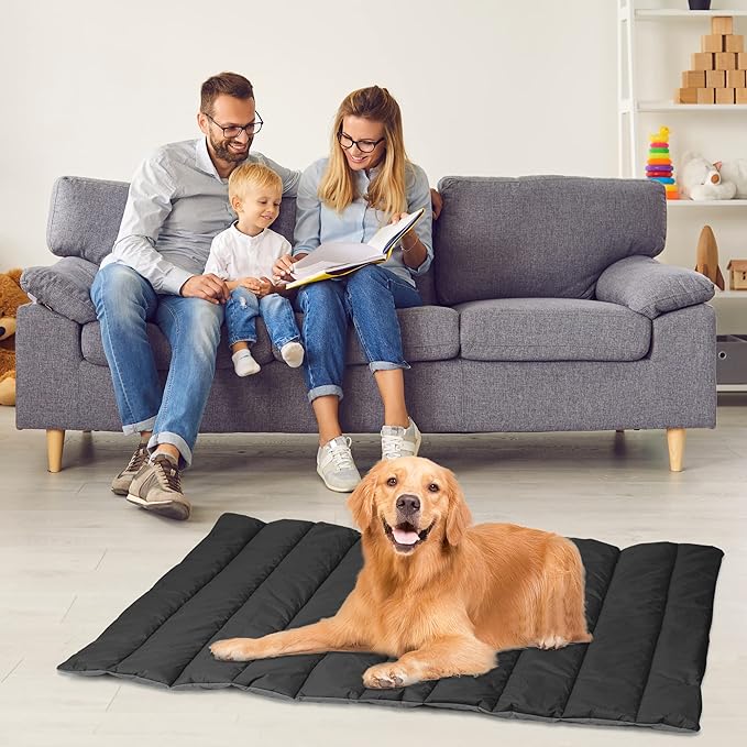 Heeyoo Outdoor Dog Bed, Water Proof Camping Dog Bed, Machine Washable and Easy Clean Travel Dog Bed, Foldable Pet Mat for Small, Medium, and Large Dog and Cat