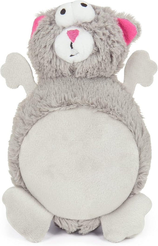 goDog Action Plush Squirrel Animated Squeaky Dog Toy, Chew Guard Technology - Gray, One Size