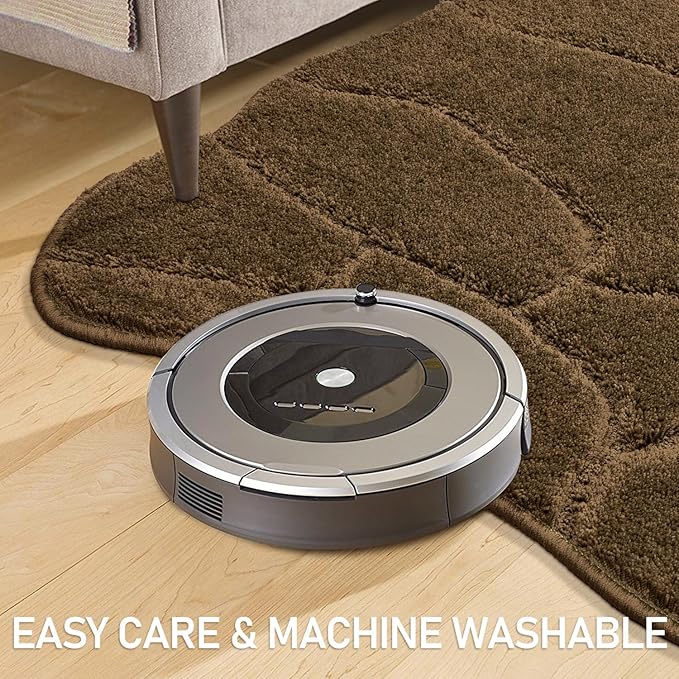 Large Dog Door Mat for Muddy Paws, 22x47 Absorbent Dirt Trapper Long Door Mat, Non-Slip Washable Mud Mat for Dogs, Polyester Microfiber Soft Pet Rug Mat for Entryway, Mud Dog Paws, Patio (Brown)