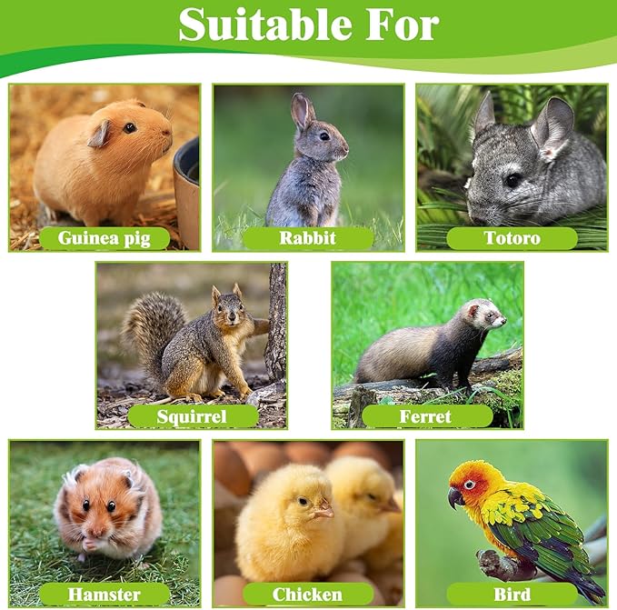 kathson 4 PCS Large Grass Mat for Rabbit, Natural Bunny Woven Hay Mat Straw Small Animal Bedding Nest for Guinea Pigs Hamster Chinchillas Puppy Biddy Sleeping Chewing Scratching