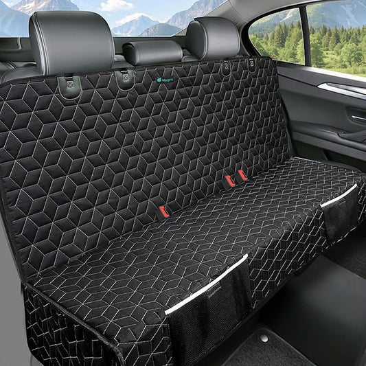 Dog Car Seat Covers for Back Seat,Waterproof Pet Bench Seat Covers for Trucks Ford f150/Ram1500/Nissan Frontier/Toyota Tacoma/GMC Canyon/Silverado Scratch Nonslip Truck Seat Cover for Dogs