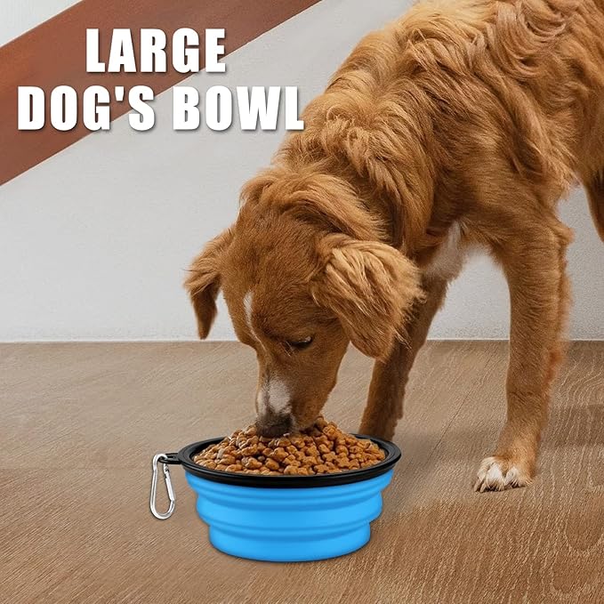 Collapsible Dog Bowl, Lightweight and Portable, Ideal for Travel, Hiking, Camping, and Everyday Use