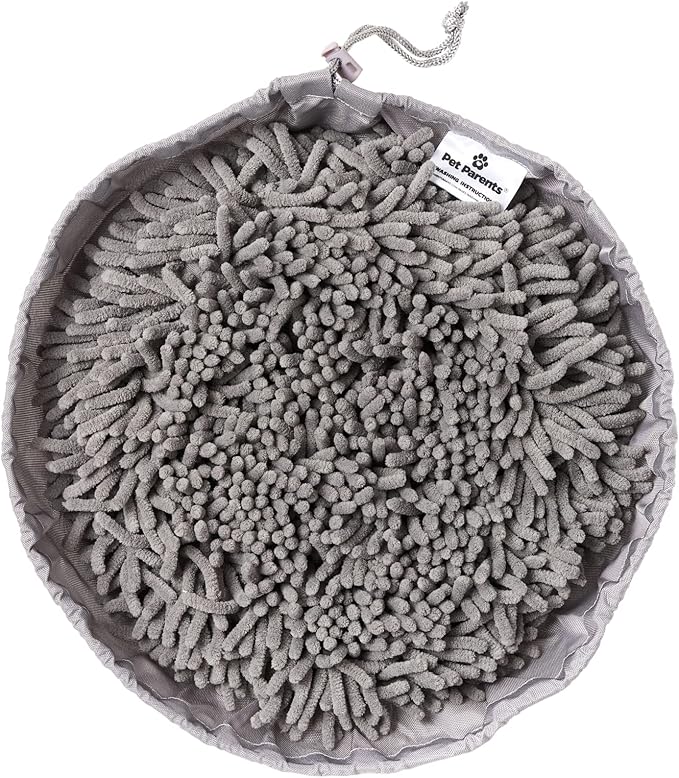 Pet Parents Forager Bowls, Slow Feeder Dog Bowls with SoftSnout & Non-Slip Backing Technology, Dog Feeder Mat & Snuffle Mat for Large Dogs and Small Dogs (Forest Modern Grey)