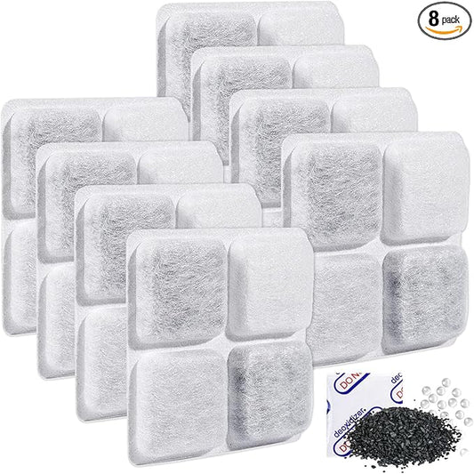 Pet Food Desiccant Bag Replacement Compatible with Petlibro Automatic Pet Feeder, PLAF001, PLAF002, PLAF101, PLAF005, PLAF006, Upgrade Packets Keep Pet Food Dry and Fresh 8 Pack